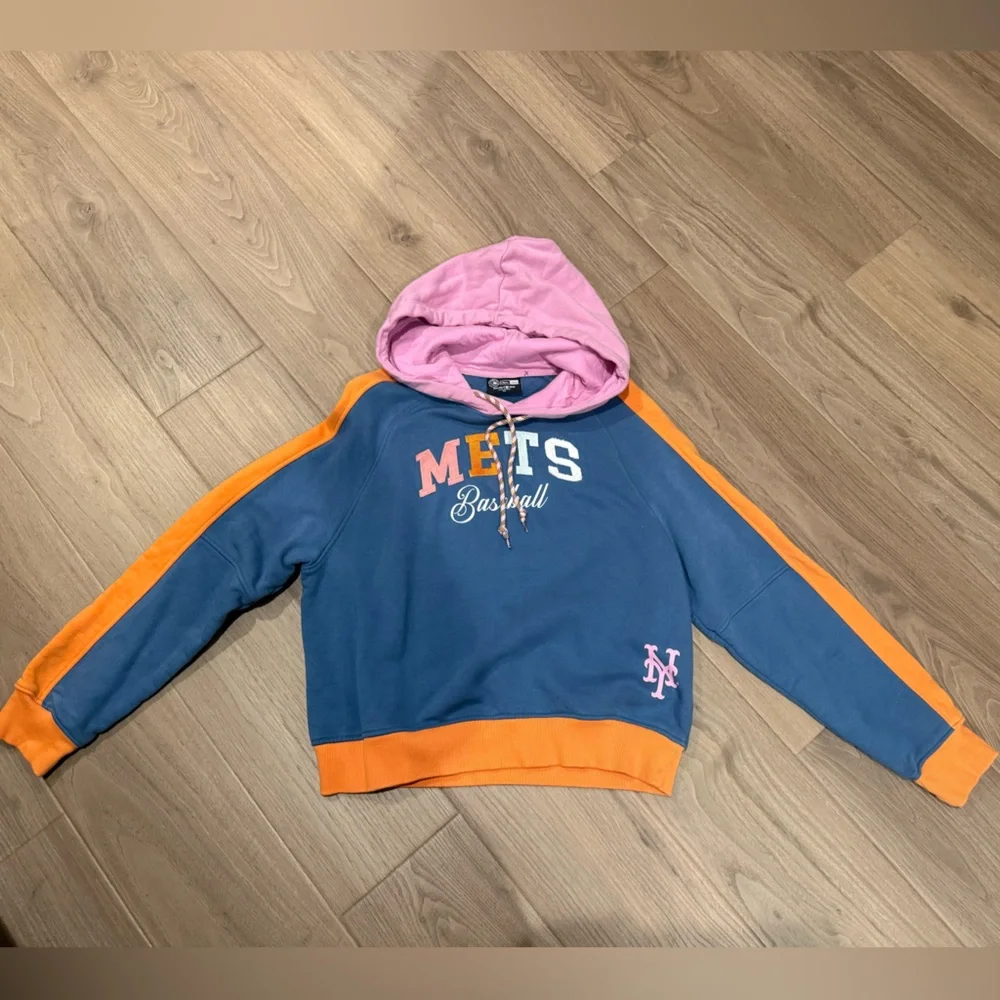 New York Mets New Era Blue Fashion Color Pop Pullover Hoodie - Picture 1 of 2